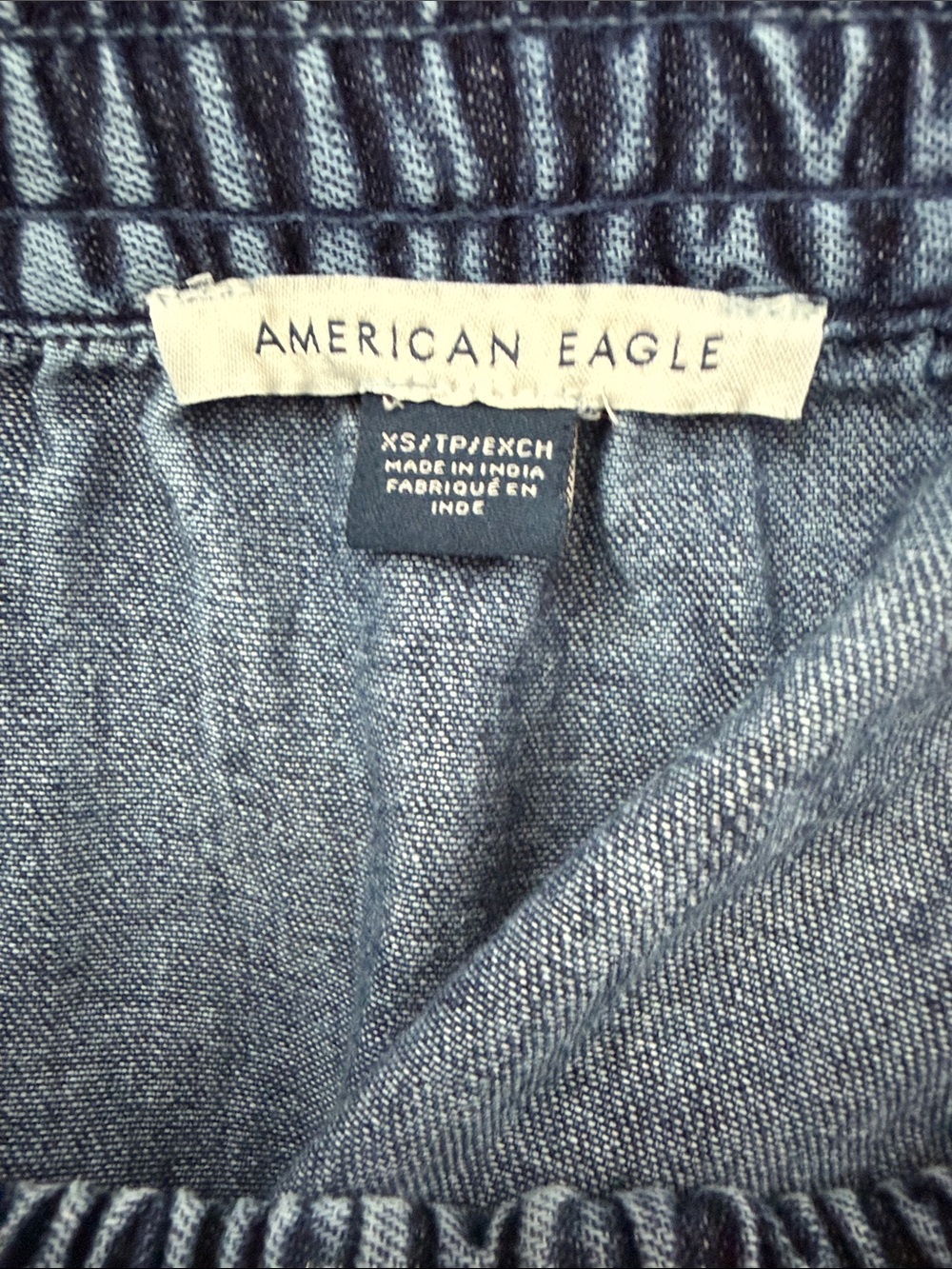American Eagle Outfitters Denim Tiered Maxi Skirt Size XS - Picture 3 of 3